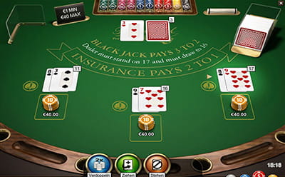 Blackjack mit Zufallsgenerator spielen