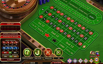 Das europäische Roulette Pro Special mit vielen Extras