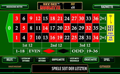 Das innovative Key Bet Roulette von SG Digital bei Royal Panda