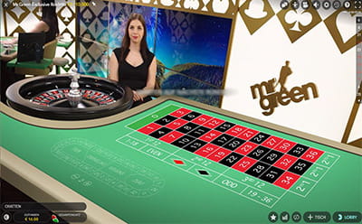 Exklusives Mr. Green Live Roulette