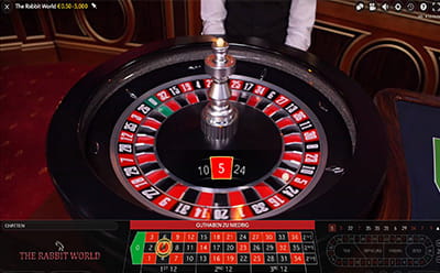 Roulette mit deutschem Croupier